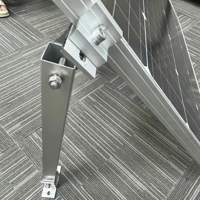Soportes de aluminio de pierna delantera y pierna trasera con inclinación ajustable para la instalación de paneles solares fotovoltaicos