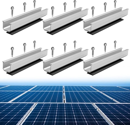 Sistema de montaje de techo de estaño de aluminio solar de metal para el ferrocarril
