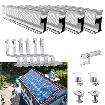 Sistema de montaje de techo de estaño de aluminio solar de metal para el ferrocarril