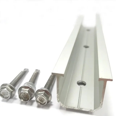 60m/s Carga del viento Panel solar Rail Splice para una fácil instalación en el sistema de montaje del techo