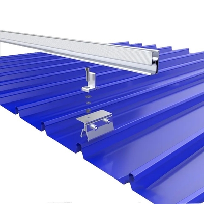 1.4KN/m2 Carga de nieve Mini Rail solar anodizado para el sistema de montaje de techo solar