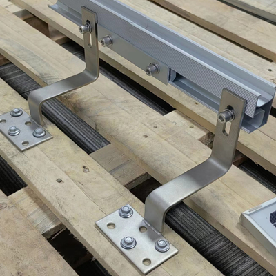 1.4KN/m2 Carga de nieve Mini Rail solar anodizado para el sistema de montaje de techo solar