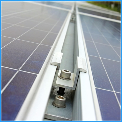 Carga de nieve 1.4KN/m2 Abrangador de extremo solar para el sistema de energía solar en el montaje de paneles solares