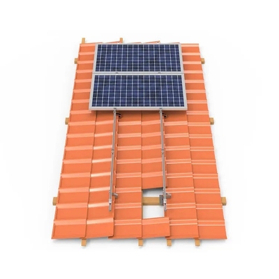 Sitio de instalación de gancho de aluminio para techo solar en techo de azulejos para carga de nieve de 1,4KN/m2