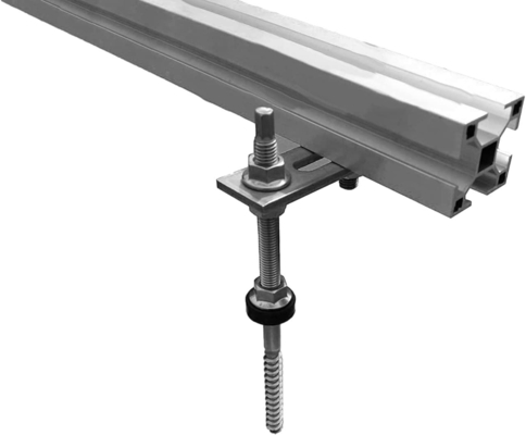 Kit de pernos de montaje solar con acabado anodizado para tejas de techo certificado ISO9001/CE