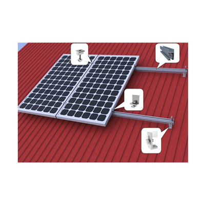 Estructura de montaje solar para techos de estaño con material SUS304 y norma AS/NZS1170 DIN1055