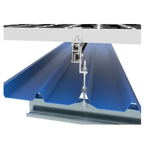 Carga de nieve 1.4kn/m2 L Piés Sistema de montaje de techo solar Estantes para techo de metal de varios tamaños
