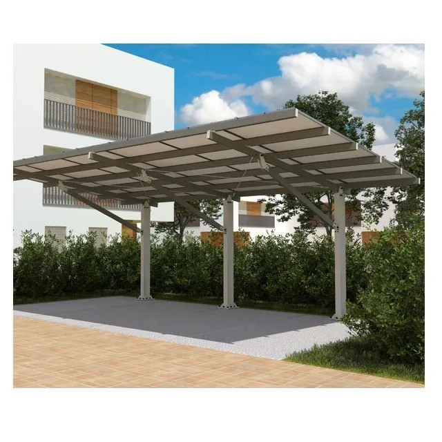 Anodizado de alta pre-ensamblado 5kw de aluminio bastidor de aparcamiento solar para la casa