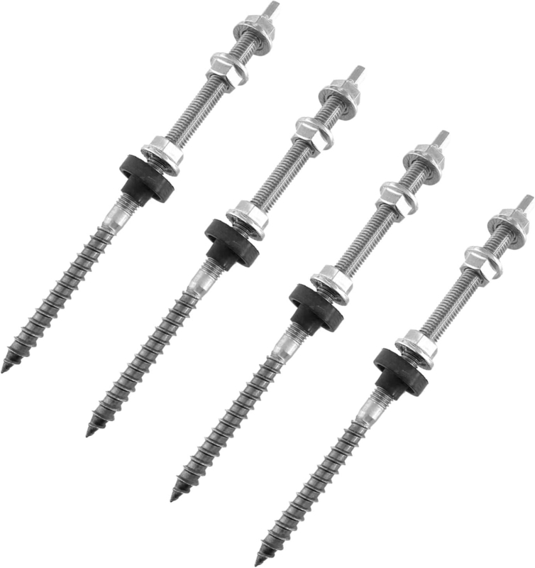 Carga de nieve 1.4KN/m2 M10*200 Tornos de tierra solares con acero inoxidable 304 de aluminio