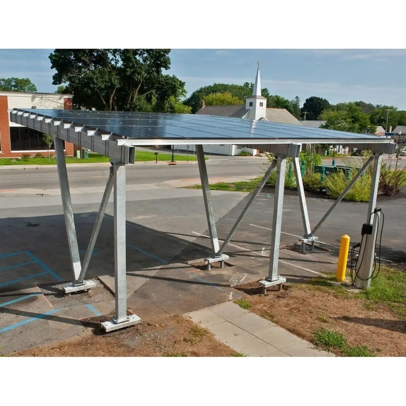 9kw Alemania Solar Carport fácil de instalar Alu Cargando 25 años de vida útil suministro directo