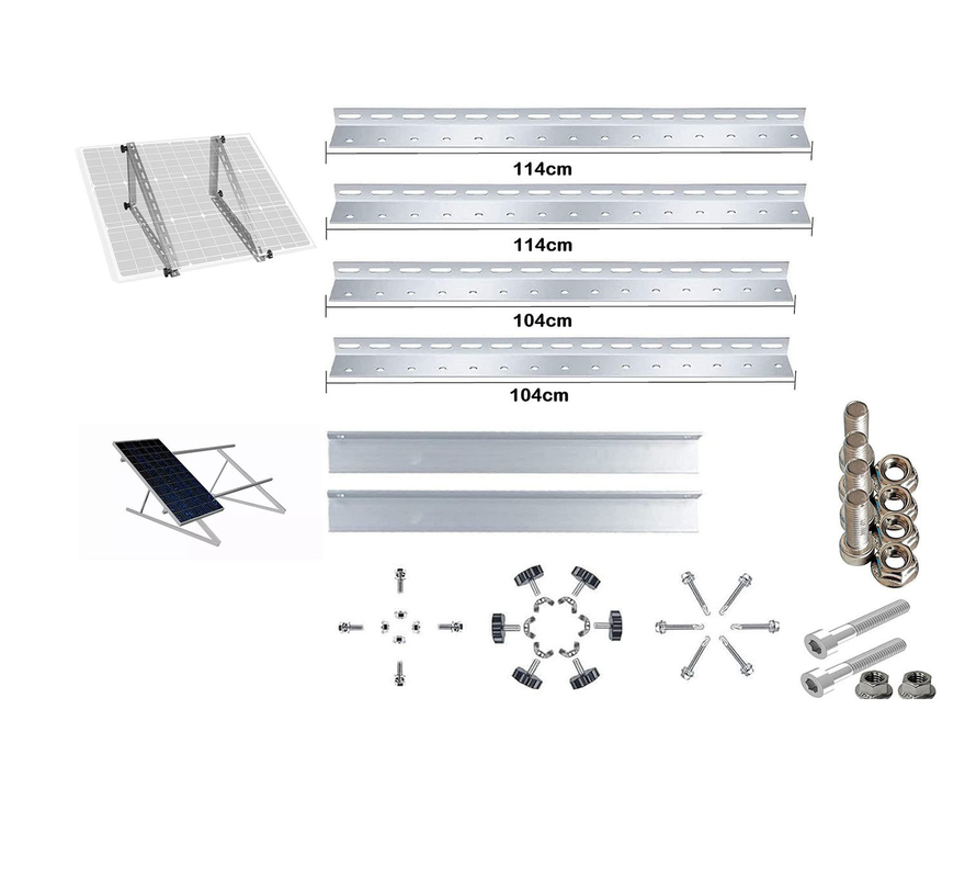 Clampada de extremo medio ajustable de energía solar para el sistema de techo de suelo de soporte plano