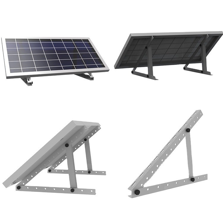 AL6005-T5 Panel solar soportes de montaje de inclinación para el sistema de montaje solar para el hogar 0-60 grados