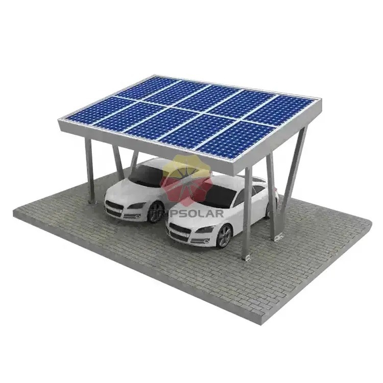 60m/s Carga del viento Solar Carport para la instalación rápida del kit de paneles solares para el hogar