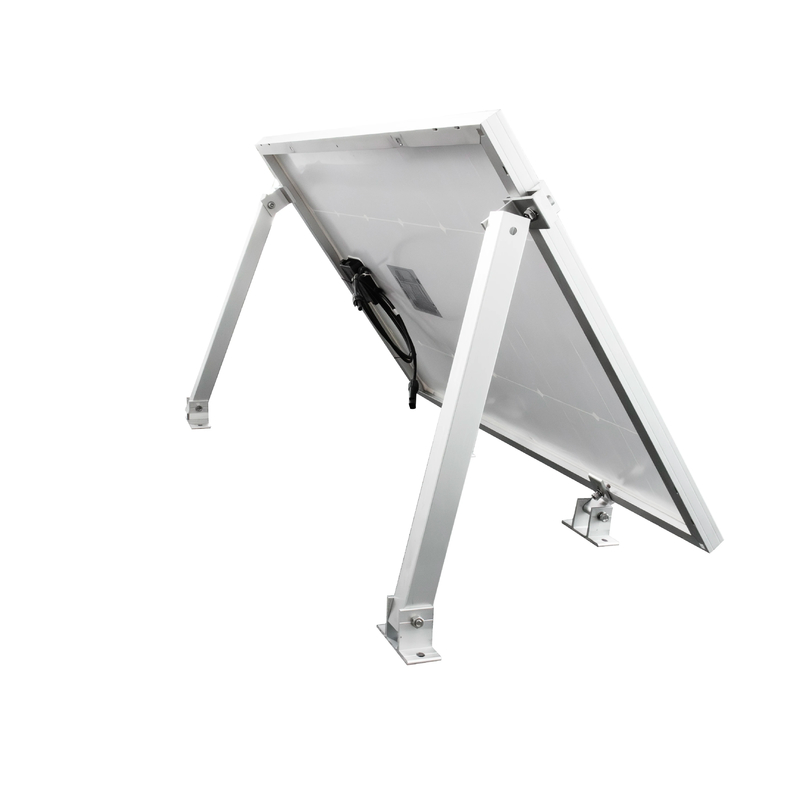 Soportes de aluminio de pierna delantera y pierna trasera con inclinación ajustable para la instalación de paneles solares fotovoltaicos