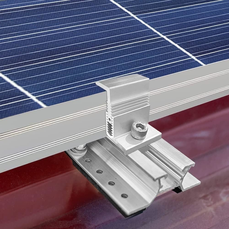 Accesorios solares de montaje de sujeción para techos solares personalizados de alta gama 25 años de duración